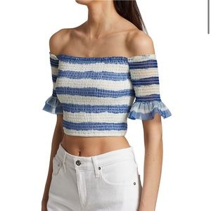 Staud Doric Top Painted Stripe